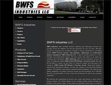 Tablet Screenshot of bwfsindustries.com